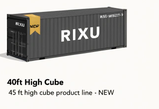 RIXU 40ft High Cube New One-Trip Container for Sale